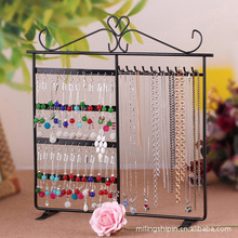 铁艺耳环架项链架首饰收纳架公主耳环饰品展示架欧式48孔10挂钩