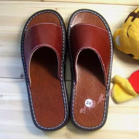 Фабрика прямые летние новые Haining кожаные мужские и женские домашние тапочки из овчины, домашние напольные тапочки оптом