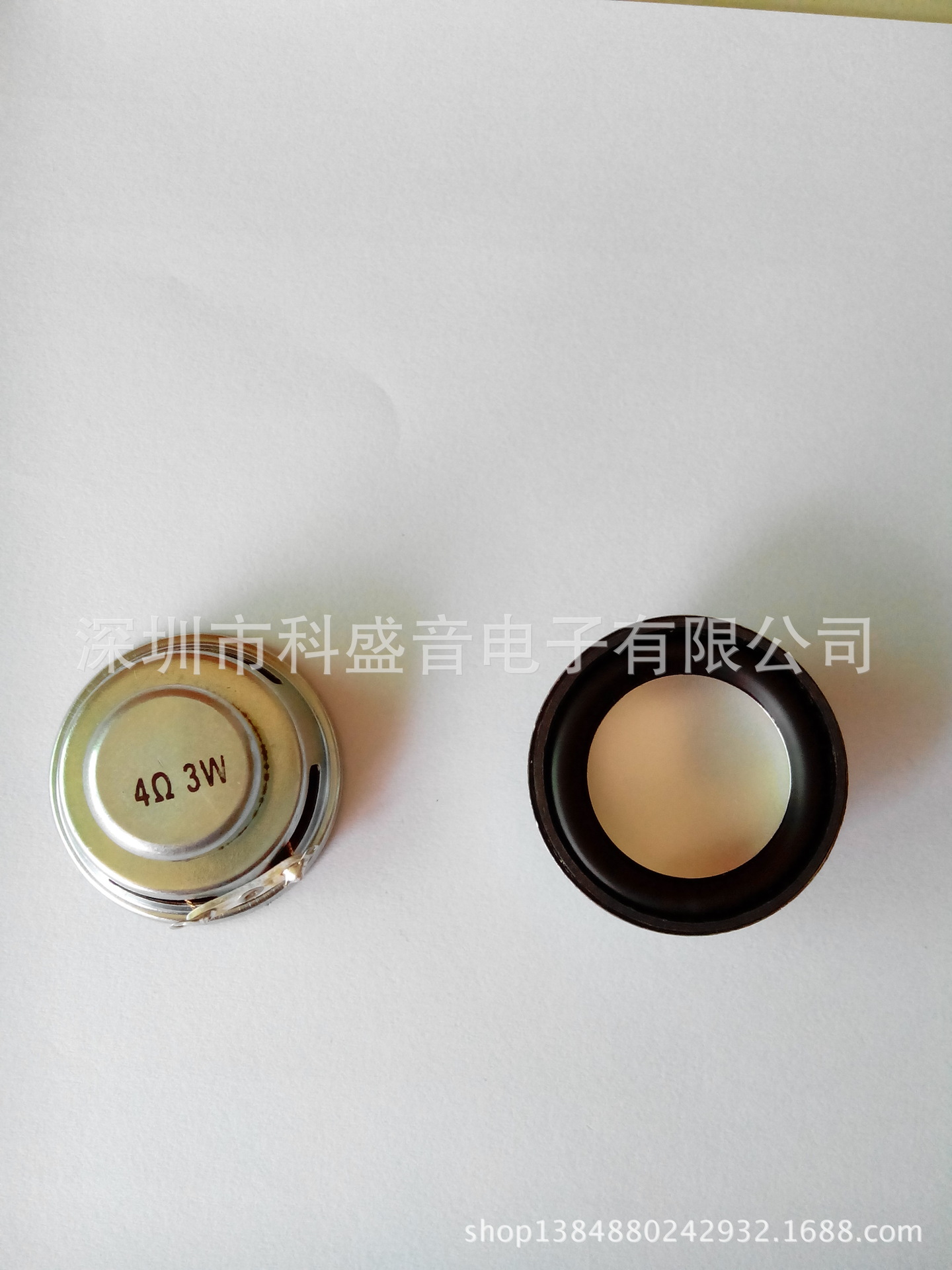 厂家低价供应40MM内磁PU边4欧3瓦 水舞音箱喇叭