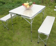 戶外鋁合金折疊野餐燒烤展銷桌椅便攜分體式展業桌椅車載