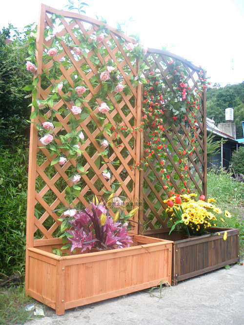 Bucolic/Gardening supplies/Charring radian Basin bucket Wooden flower pots/Wooden flower