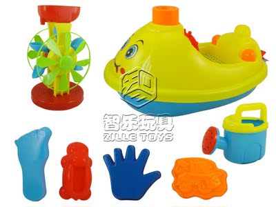智乐厂家直销新款玩具沙摊玩具7件套  沙摊船 ZL712020|ru