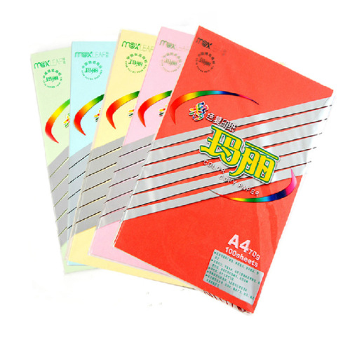 Mary A4 color copy paper 80g printing paper handmade origami 100 sheets/pack light color copy paper series