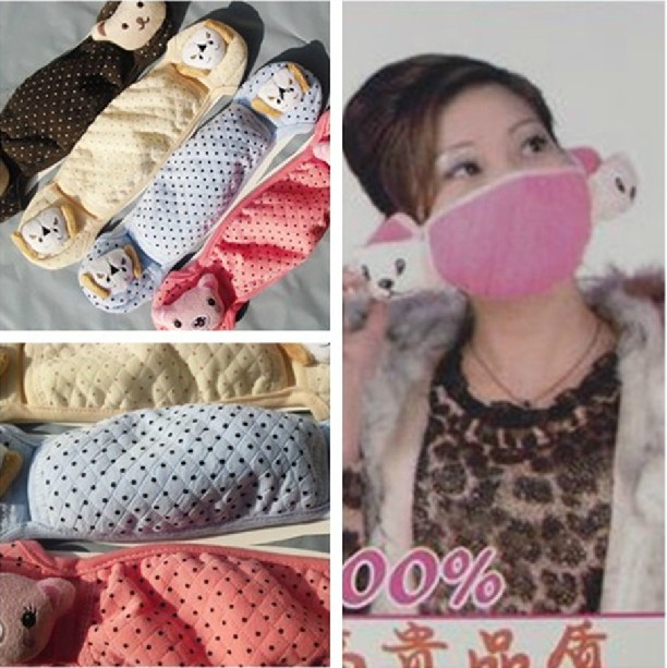 韩国秋冬可爱卡通耳罩耳套二合一口罩男女士冬季保暖护耳一体批发