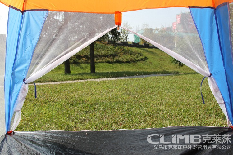 Export South Korea outdoor extra large beach sunshade/South Korea hot sale three-side gauze sand pergola beach fishing tent