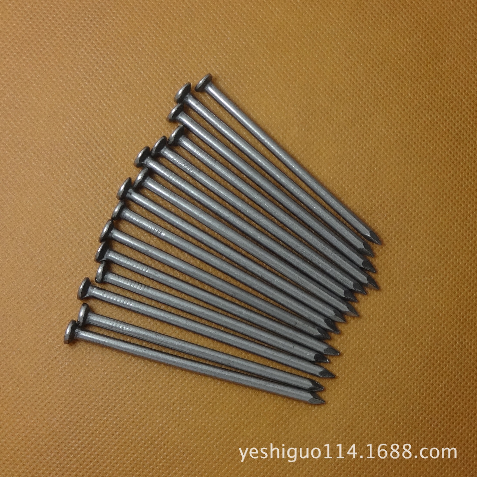 抛光铁钉 长度直径2"XBWG12 ,2“，2.5",3",4",5" 网状帽钻石尖