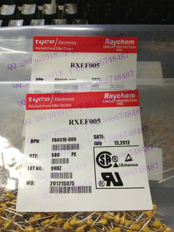 供应自恢复保险丝 RXEF005 50MA 60V