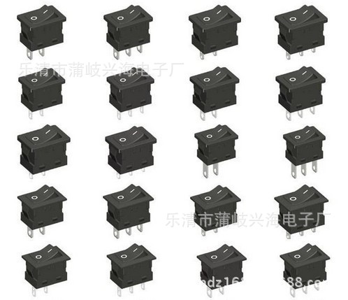 KCD1-103船型开关 黑色 三脚三档,取暖器开关,船型开关