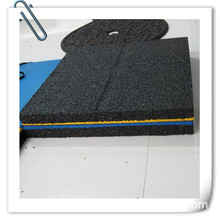 表面十字纹路的颗粒橡胶地砖 EPDM40毫米厚颗粒橡胶地垫 橡胶地板