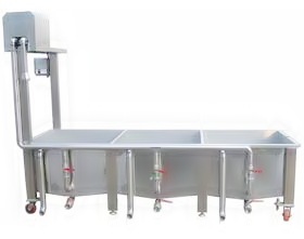 HQ-302辣包菜设备 泡菜加工设备 三段清洗机