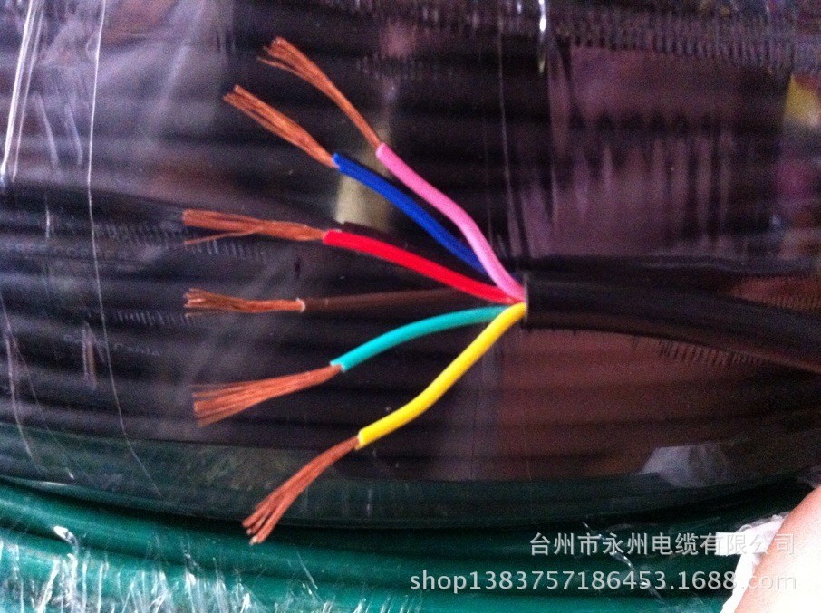 6芯0.2平方TRVV护套线 信号线 柔软 耐油 耐酸