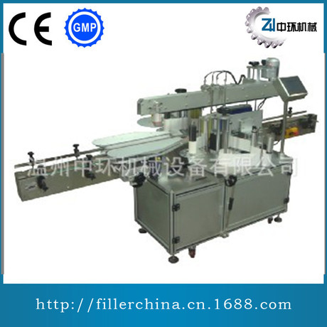 ZHTB-2不干胶双面贴标机 斜面 圆瓶方瓶贴标机