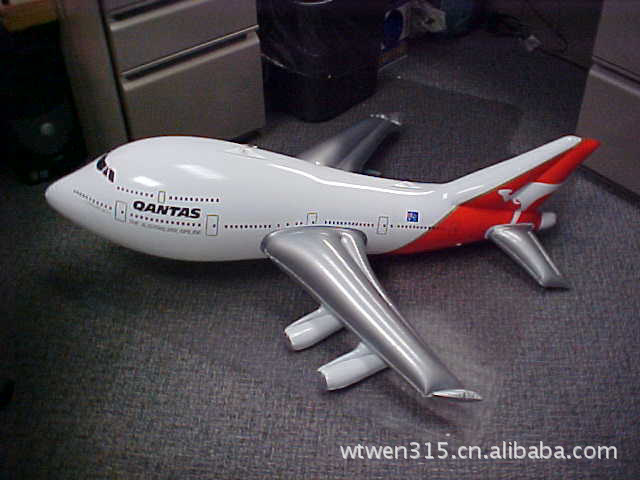 格萨批发供应PVC充气飞机 充气卡通飞机 充气客机  充气飞机模型