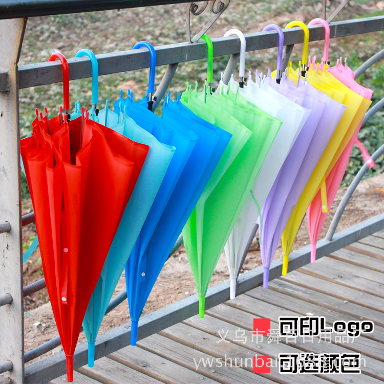 伞广告伞定制印LOGO透明伞厂家批发爆款塑料雨伞一次性广告雨伞|ms