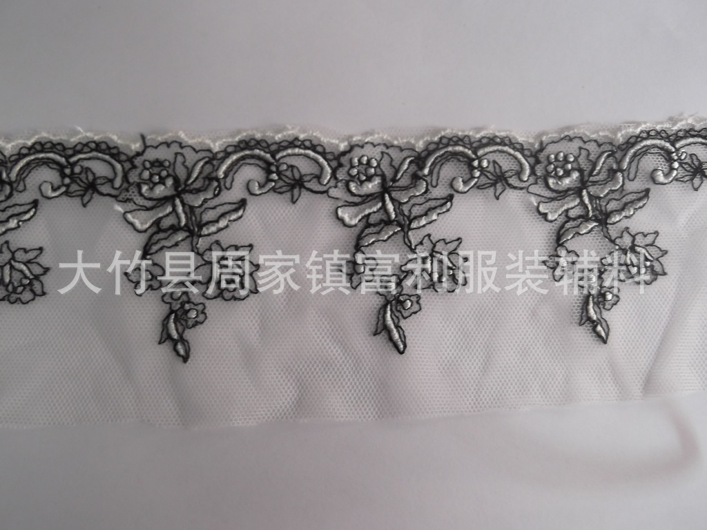 刺绣水溶花边牛奶丝花边内衣三角裤花边棉线蕾丝花边环保