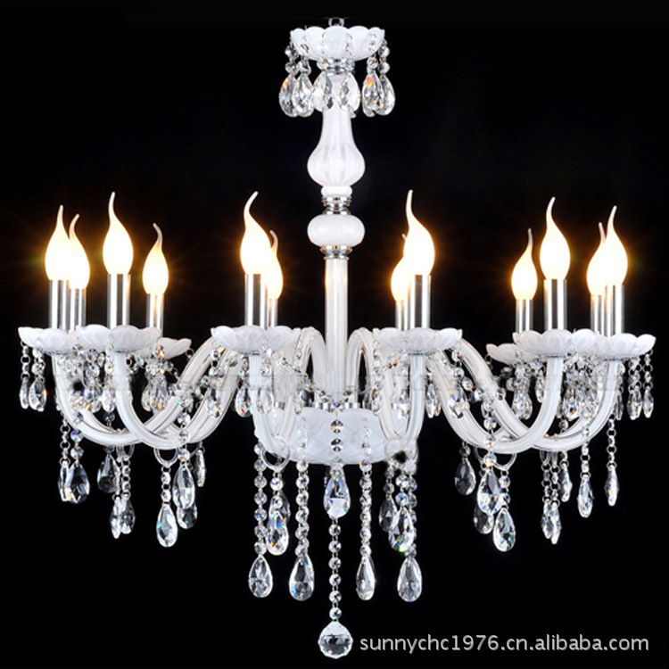 Fábrica al por mayor 6-cabeza 8-cabeza 10-cabeza 12-cabeza araña de cristal lámpara de vela de estilo europeo sala de estar dormitorio estudio comedor lámpara