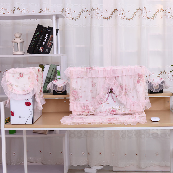 JLY Habitat L'Oreal Pink Mary liquid crystal Computer enclosures Fabric art computer dust cover 22 host keyboard Laptop Sleeve