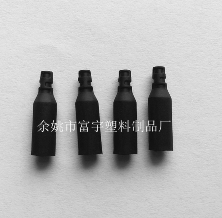 厂家供应环保4.9X17.5 耐高温 非标尾套  黑色橡胶尾套 尾纤护套