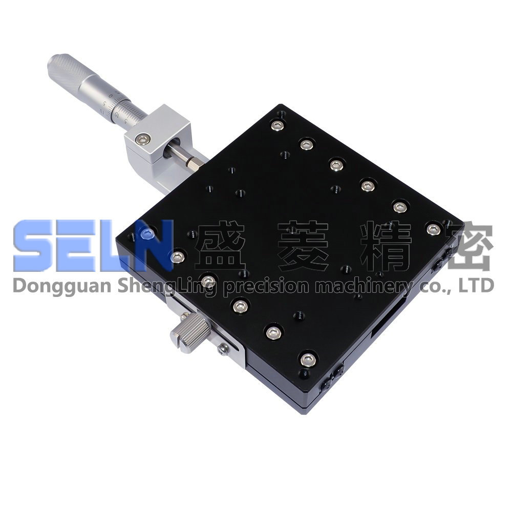 供应 90*90 X轴 LX90-C 精密型 微调架 可调平台 手动位移滑台