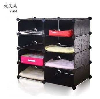 originality fashion Amazing resin Abrasives combination Simple wardrobe Metal structure reinforce Storage wardrobe