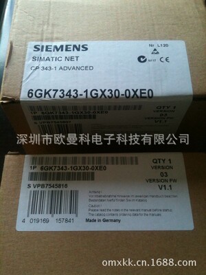 西门子网络模块6GK7343-1GX30-0XE0 PLC控制器模块