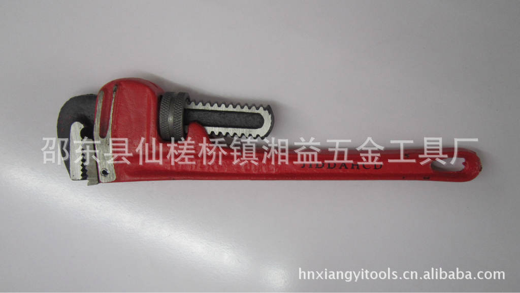 湘益五金工具低价供应手动仿锻水管钳、管子钳、扳手