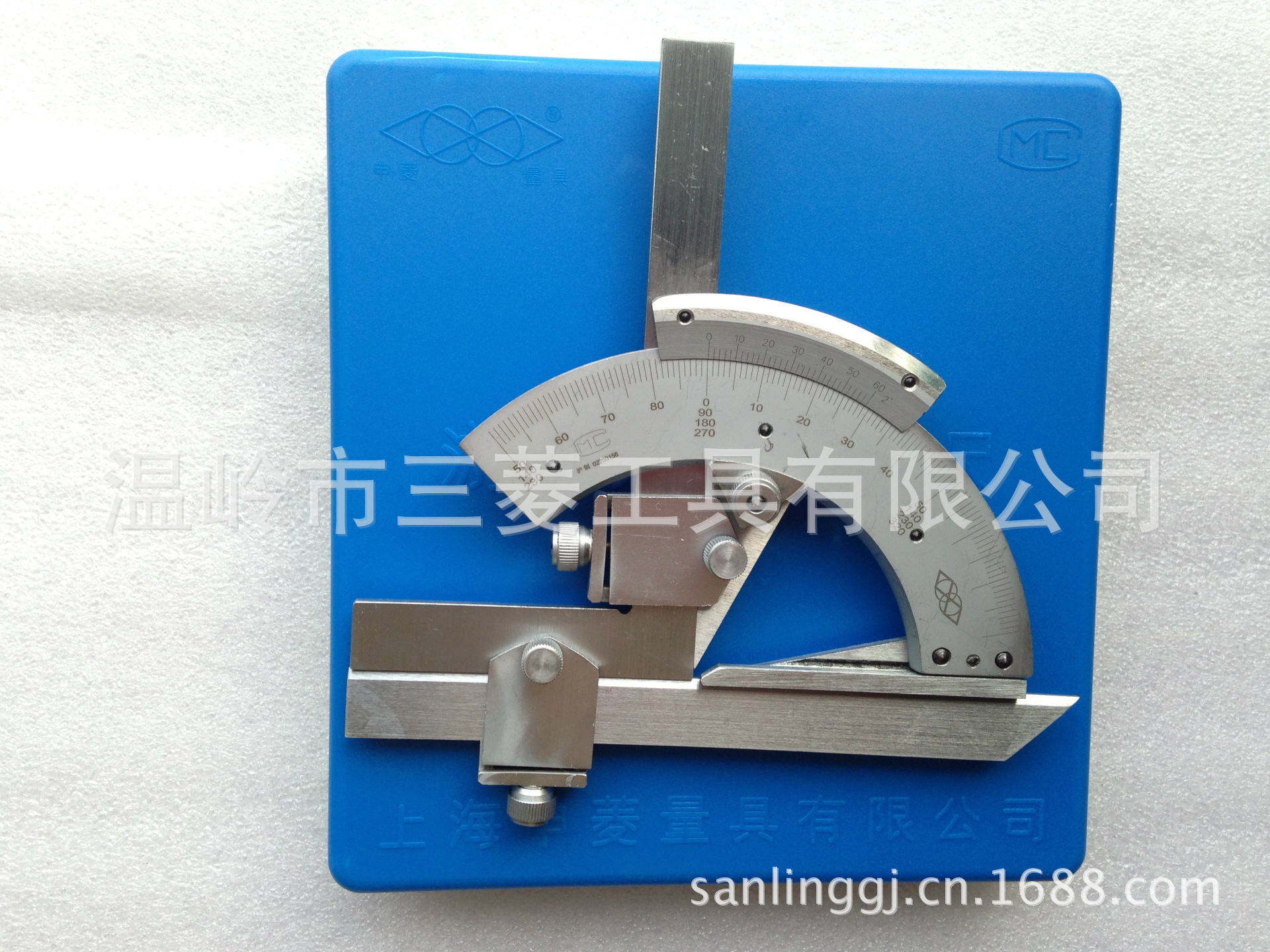 上海申菱万能角度尺 角度器 量角器320度,360度，180度，正品！