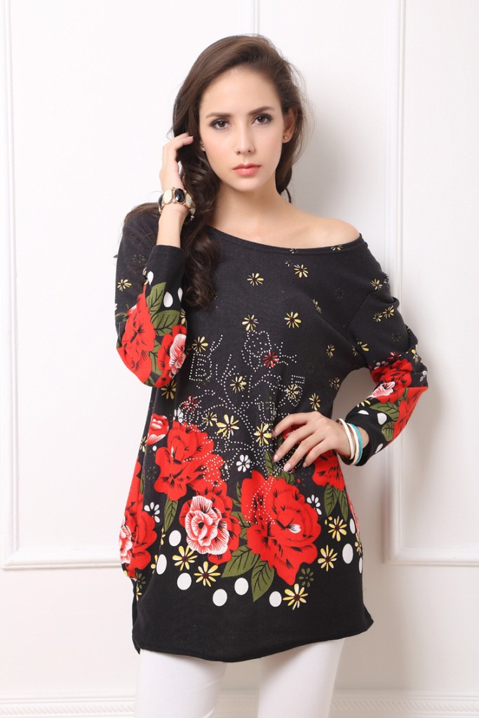 Polyester FashionLarge Women(Red - Extra large size) NHDF0355-Red - Extra large size
