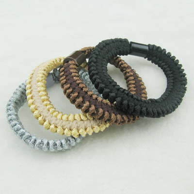 绳边扁粗皮筋 扁绸发圈 头圈发圈 高端发饰 义乌元店|ms