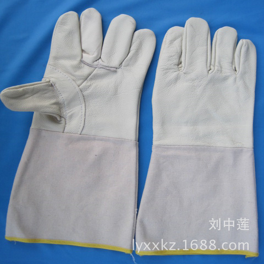 批发供应浅色牛皮头层手套，耐磨舒适透气性好