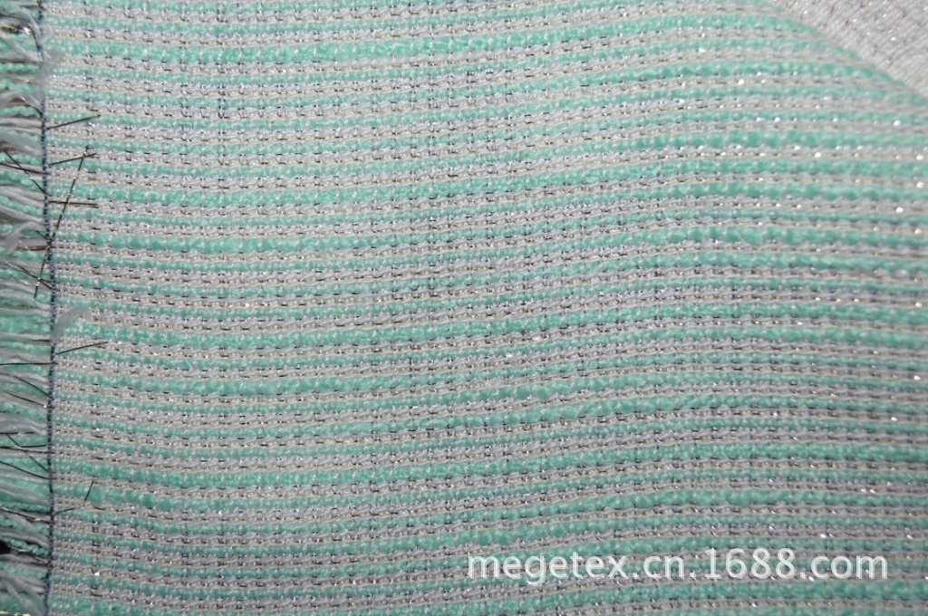 【厂家直销】彩色白色小香风面料 秋冬女装面料 毛纺面料粗纺面料