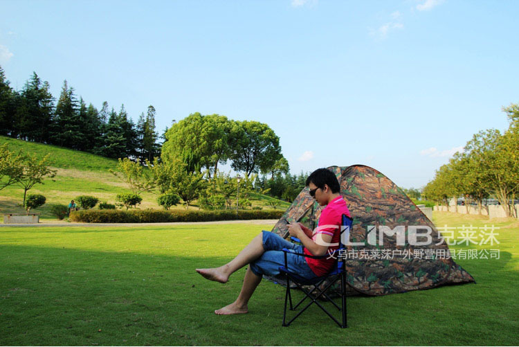 Hot Selling China, Japan and South Korea Automatic Steel Wire Tent Multi-person Outdoor Camouflage Tent One-step Lazy Tent