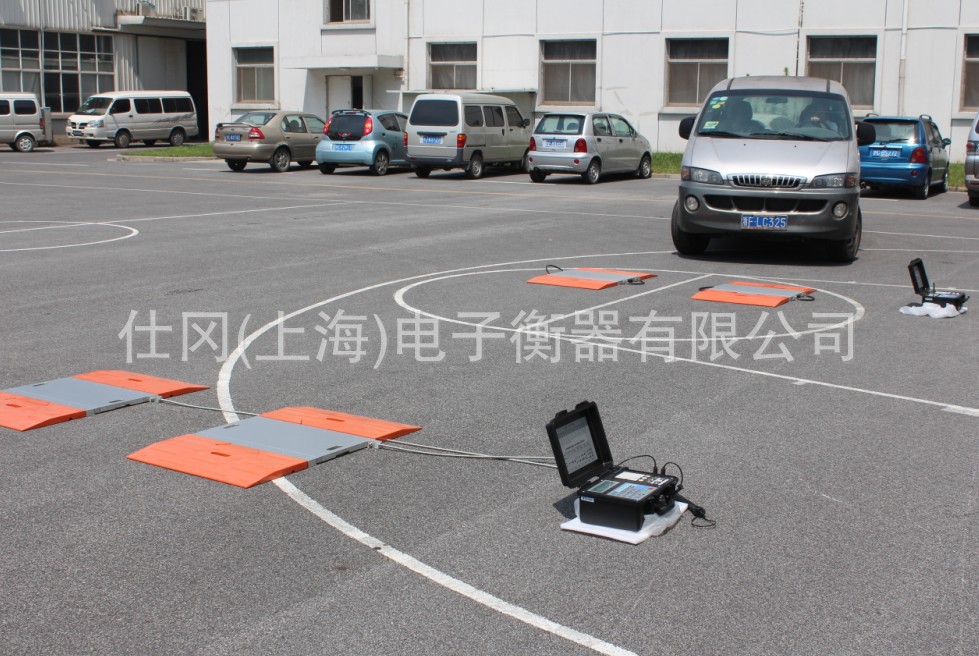 便携式汽车衡现场调试图