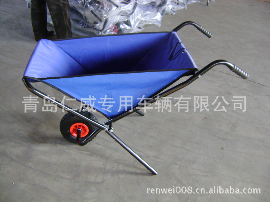  折叠布斗车 落叶推车 折叠布兜车 园林工具车