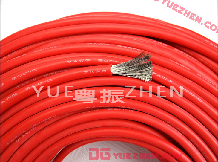 Cable de silicona extra suave 4AWG rojo