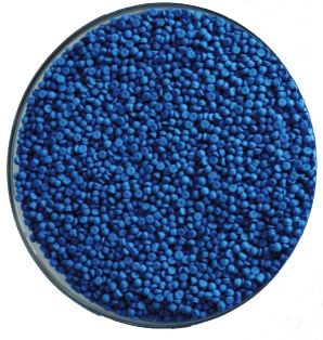 青岛厂家直销 PE给水管道标志线专用料 塑料托盘等蓝色功能母粒