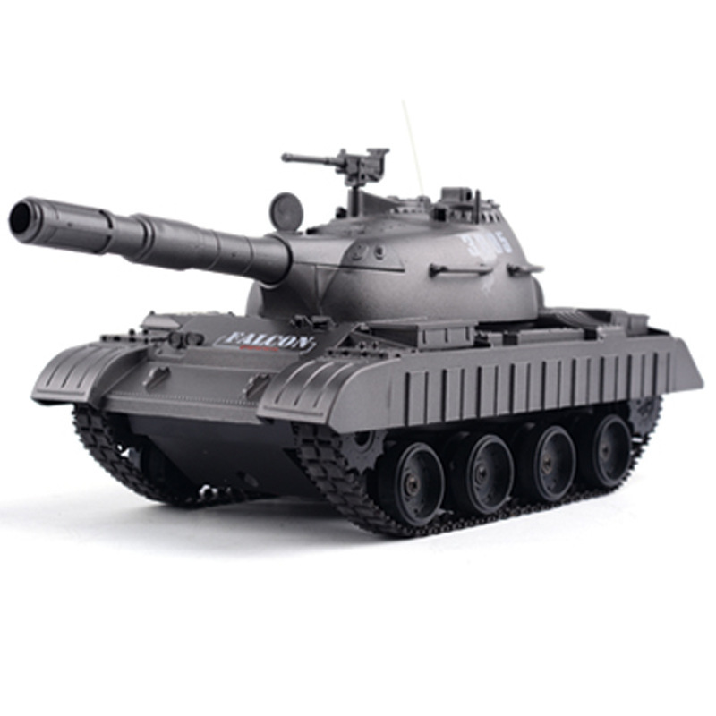 SM 195258 Remote Control Tank Remote Control Car Battle Tank 300 ° Rotating Fort Children's Toys