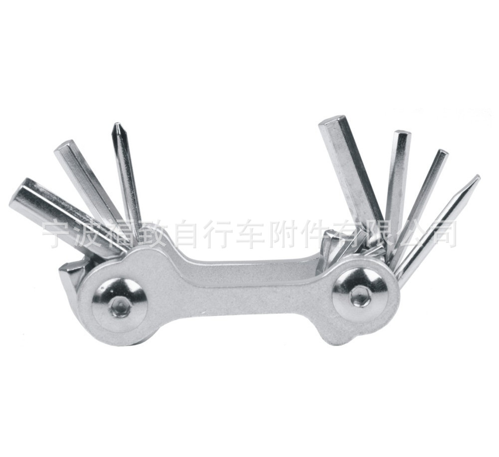 新款高硬度自行车修理工具 山地车多功能折叠工具 迷你型修车工具
