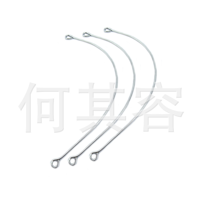 厂家供应批发不锈钢 316L 耳挂 配件 无洞耳环316L耳钩|ms
