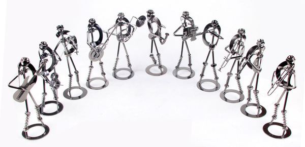 Creative metal violin for home use