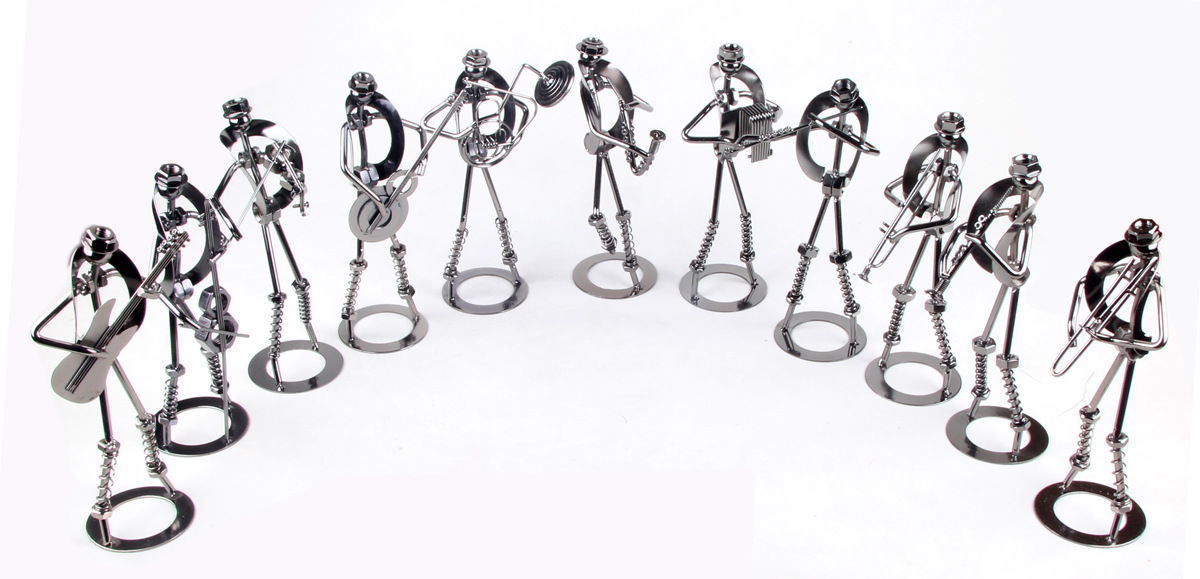 Creative metal violin for home use