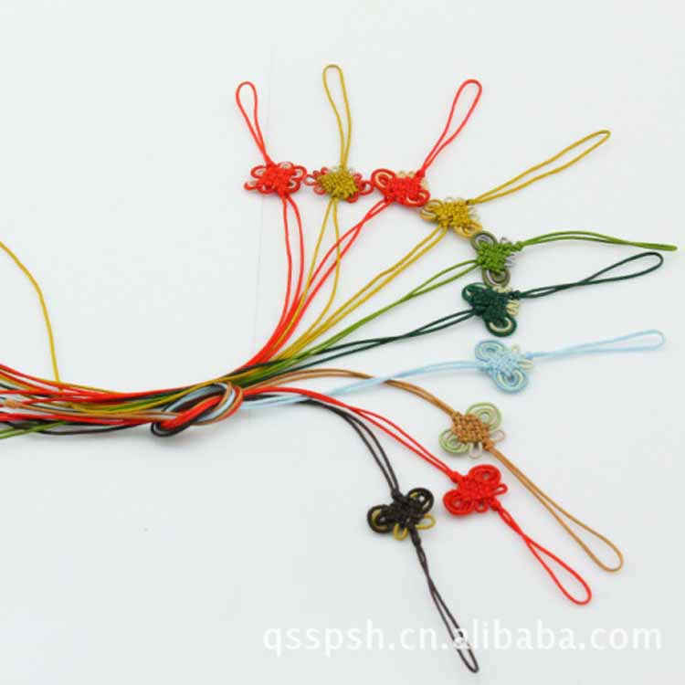 小中国结 手机吊坠 diy饰品配件 挂绳灯笼型手机挂绳|ru