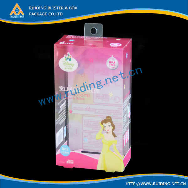 环保塑料胶盒 印刷奶瓶盒 pvc塑胶盒定制