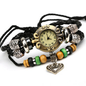 Vintage Alloy Cowhide Leather Bracelet For Boys And Girls display picture 3