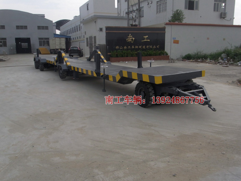 南工20吨平板车 矿井救生舱平板拖车 重型拖车