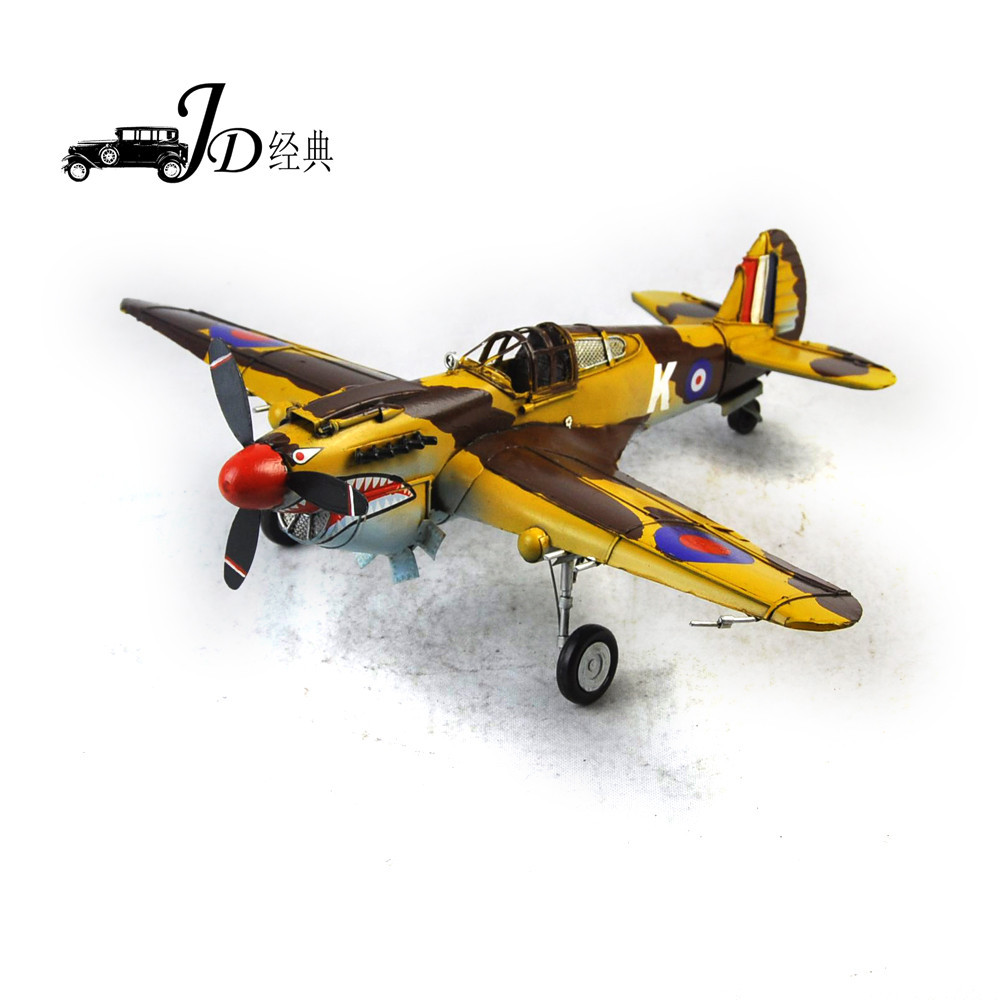 JLP472手工铁艺复古飞机