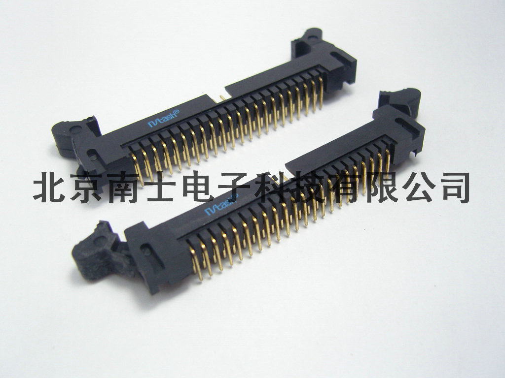 精工南士 DC2-44P 镀金 90度弯脚 弯针 牛角插座 2.0mm间距 黑色