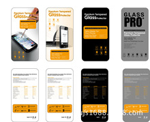 免费设计手机钢化玻璃膜印刷卡纸 手机钢化膜包装彩卡 数码3C包装