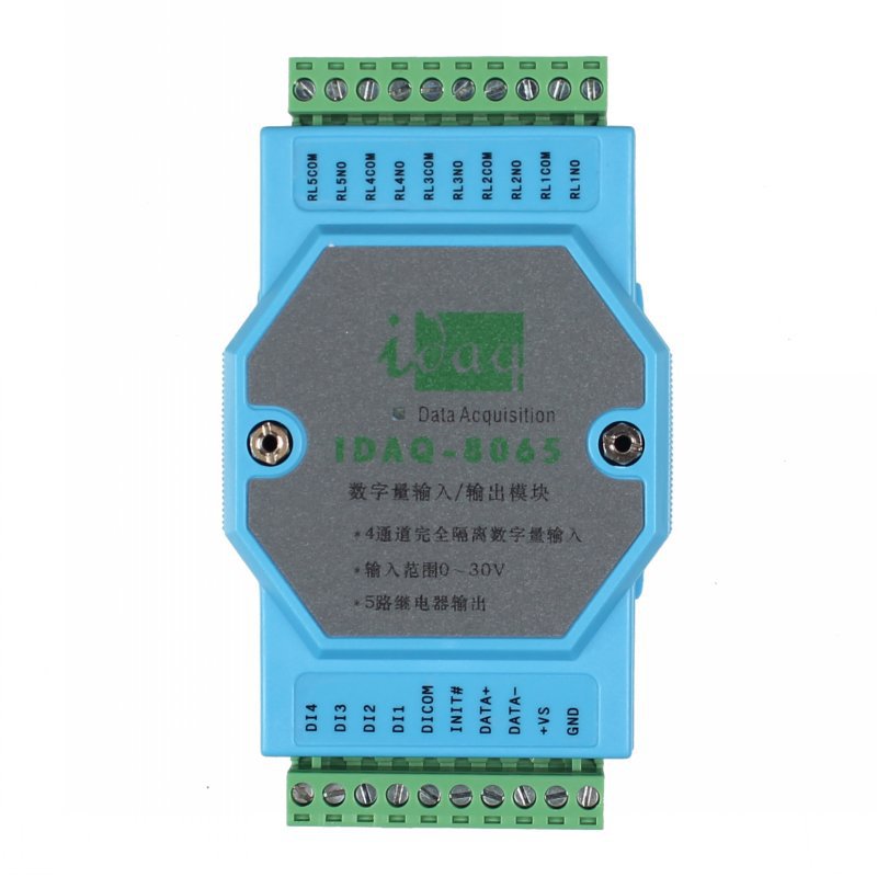 IDAQ-8065 4路光隔输入 5路继电器输出模块批发 数据采集模块批发