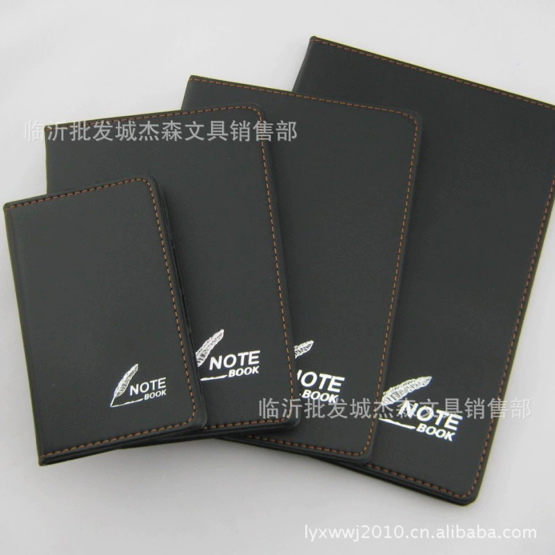 Черный кожаный ноутбук искусственная кожа 18K25K32K36K48K60K100K